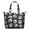 Gray Halloween Skulls, variant on Gray Halloween Pumpkins Bats and Faces Travel Tote Bags for Women Carry On,Large Weekender Bags for Women Travel,Multi Functional Duffle Bag for Work,Shopping,Sports