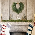 thumbnail image 4 of Christmas Norfolk Pine Wreath 16 Inch Christmas Wreath for Front Door Artificial Greenery Faux Cedar Wreaths for Xmas Decor Door Window Mantle Wall Outdoor Indoor Decorations, 4 of 5
