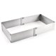 thumbnail image 4 of Kearding Molde de pastel cuadrado ajustable de acero inoxidable, molde telescópico para pastelería, herramienta para hornear, 1 ud. Herramientas y accesorios para hornear plata L Kearding HA5333-02B, 4 of 6
