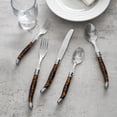 thumbnail image 4 of French Home Laguiole Connoisseur 20-Piece 18/10 Flatware Set with Tortoise Handles, 4 of 7
