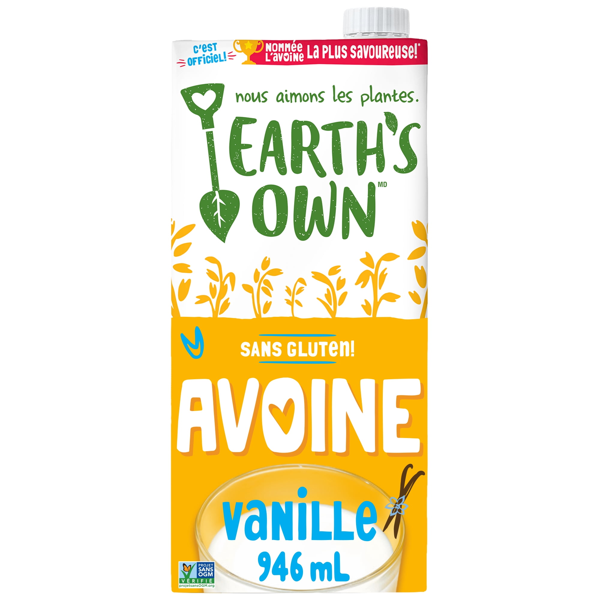 Earth's Own Gluten-Free, Vanilla Oat Milk Alternative, 946 mL