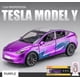 thumbnail image 1 of MINI AUTO 1:24 simulación TESLA MODEL Y SUV aleación coches juguete Diecast vehículos Metal modelo coche decoración para niños regalo niño juguete xuanjing unisex, 1 of 2