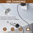 thumbnail image 4 of HLONK Handheld Milk Frother with Stainless Steel Stand USB Rechargeable Milk Foam Maker Electric Foam Blender Powerful Whisk Mixer for Coffee Cappuccino Frappe Matcha Hot Chocolate, 4 of 10