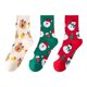 thumbnail image 1 of Calcetines navideños Qarigey 3 pares muñecos de nieve Colores surtidos para mujer, 1 of 6