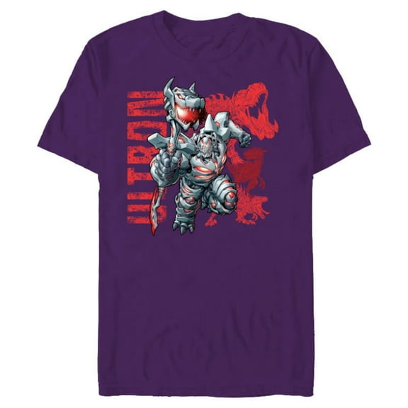 Marvel Mech Strike: Mechasaurs Avengers Ultron Primeval - Short Sleeve Blended T-Shirt for Adults - Customized-Purple