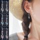 thumbnail image 2 of Hermosos pendientes de gota de plata esterlina S925 con forma de diamante, joyería de circonita, regalo de aniversario para esposa y novia, 2, 2 of 5