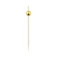thumbnail image 2 of Gold Bamboo Sphere Skewer - 4" - 1000 count box, 2 of 3