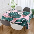 thumbnail image 5 of Tropical Palm Leaves Rectangle Tablecloth, Dust Proof Anti Wrinkle Wipeable Table Cloth Tabletop for of Dinner Kitchen Wedding Holiday Party 54"x72" Home Decor, 5 of 7