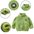 thumbnail image 4 of AJZIOJIRO Kids Toddler Fall Winter Fleece Coats Tops for Boys Girls,Zipper Padded Outerwear Jacket Baby Spring Fall Long-Sleeved Standing Collar Thickened Jacket 1-12 Years, 4 of 6