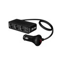 thumbnail image 1 of Scienceny 6.8A 4 puertos USB de coche con 3 enchufes para encendedor de cigarrillos 120W Soporte de alimentación Voltímetro de pantalla para Vehículos, repuestos y accesorios Mis Scienceny VI007351-00, 1 of 1