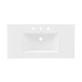 thumbnail image 3 of Swiss Madison Multicolor Carrara White 36" Bathroom Vanity Top, 3 of 8