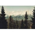 thumbnail image 2 of Nature Magick 14x11 White Modern Wood Framed Museum Art Print Titled - Snow Capped Mountain Forest, 2 of 4