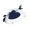thumbnail image 1 of Fascinators for Women Tea Party Headband Hat Mesh Feathers Hair Clip for Wedding Cocktail and Church, 1 of 2