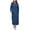 Navy, variant on Long Hoodies for Women Plus Size Fleece Drawstring Hooded Pullover Dresses Long Sleeve Loose Fitted Maxi Dress