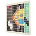 thumbnail image 4 of Pattern Blocks Board Set, 370pcs Smooth Edge 8 Colors Wooden Mosaic Puzzle Environmental  for Early Education, 4 of 7