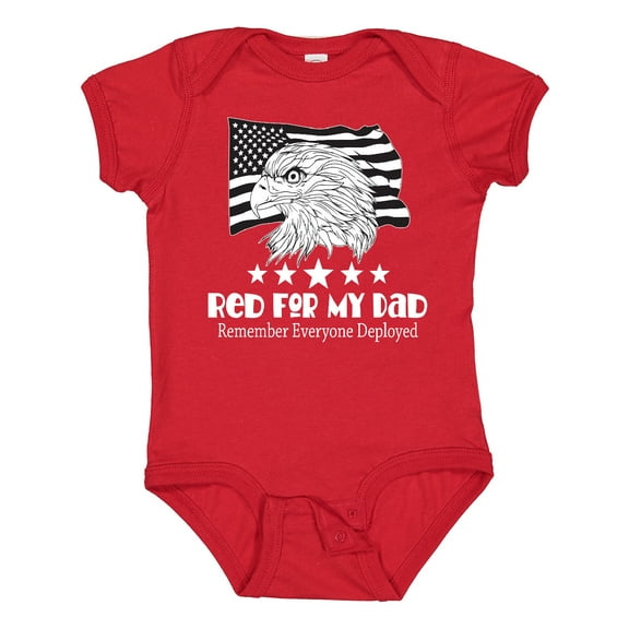 Inktastic Deployed Dad Military Deployment Boys or Girls Baby Bodysuit