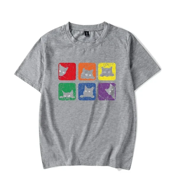 Camisetas de manga corta para hombre, camiseta con el orgullo de los amantes de los gatos, camisetas gráficas, ropa de calle Harajuku, tendencia de moda, camisetas de marca para hombre
