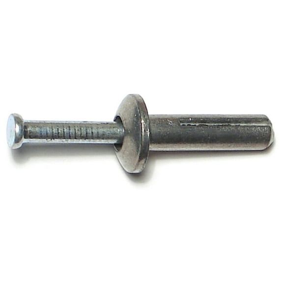 1/4" x 1" Zinc Plated Steel Truss Head Nail Drive Anchors NDATS-020