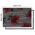thumbnail image 6 of Pioneer Flower Floral Print Pattern Summer Placemats Table Placemats Set Of 4-Linen Kitchen Washable Placemats Table Mats 12x18 Inch Non-Slip Heat Resistant, 6 of 6