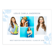 Embroidered Notice Graduation Announcement