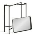 thumbnail image 4 of Kate and Laurel Celia Modern Side Table, 18 x 12 x 26, Black, Foldable Rectangular End Table for Storage and Display, 4 of 7
