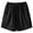 Black, variant on Women's High Waisted Retro Crochet Hollow Out Lace Trim Bermuda Shorts Wide Leg Elastic Tie Waist Casual Bottoms