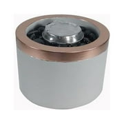 Bond Rose Lustre DecoFire Gray Ceramic 4 in. Tabletop Torch