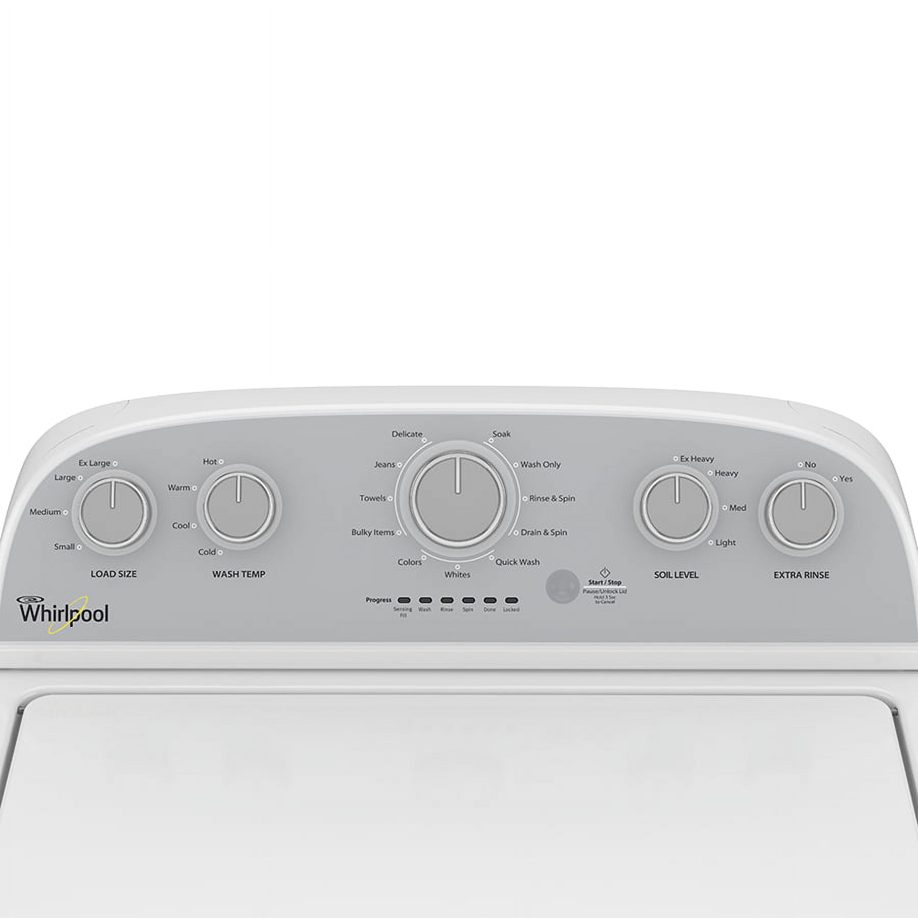 Whirlpool® Brand New 1CWTW4845EW T Washer with 3.5 cu. ft. and 11 Washing Cycles.  Depth: 26” - Height: 42” - Width: 27”
