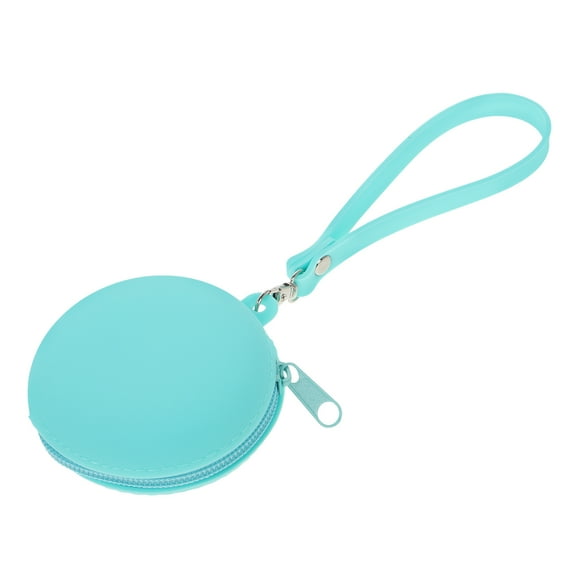 WHAMVOX Silicone Coin Pouch Purse Organizer Dog Treats Pouch Key Coin Change Wallet Purse Bag Case with Zipper For Kids Women Men Green