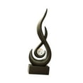 thumbnail image 4 of Estatua abstracta de fuego, artesanía, ideal como regalo, coleccionismo, escultura decorativa de arte moderno. Negro, 4 of 9