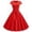*Red, variant on VBVC Women's 1950s Vintage Bow Swing Dress,Ladies Retro Cap Sleeve A-Line Cocktail Dress,Elegant Party Prom Dresses for Women,Black,S-2XL