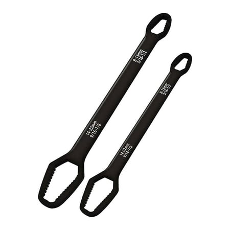 

2pcs Hand Tools Screw Nuts Key 8mm/22mm Self Tightening Steel Double End Wrench