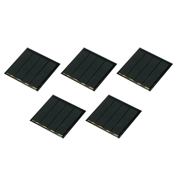 Mini Solar Panel Cell 2V 110mA 0.22W 44mm x 44mm for DIY Project Pack of 5