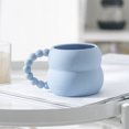 thumbnail image 2 of Yuarrent Taza de cerámica Café Té Tazas creativas Pareja de colores Taza de regalo Restaurante Cocina Decoración Tazas de té Beber Juegos de servir café y té Azul Yuarrent HA081767-01, 2 of 6