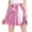 Pink, variant on rygai High-Waist Bright Color Mini Skirt Performance Costume Women Nightclub Stage Show Skater Skirt Streetwear for Girls Ladies,Multicolor,2XL