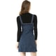 thumbnail image 5 of Vestido de peto Allegra K Mujer con tirantes ajustables mezclilla general una línea Azul oscuro L, 5 of 6