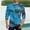 Blue, variant on Tawop Mens Shirt Crew Neck Long Sleeve Pullover Graphic Workout Casual Blue L