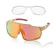 thumbnail image 1 of Gafas de montar para motocicleta Unique Bargains 1 Set Anti-reflejo Tri-Acetato de Celulosa PC UV400 Gafas de sol para ciclismo Lente roja Marco amarillo con manchas rojas, 1 of 6