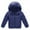 Navy Blue, variant on Toddler Kids Boys Girls Child Hooded Down Coat Winter Warm Jacket Zipper Outerwear