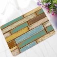 thumbnail image 1 of Xihbxyly Oferta del día Prime Today Alfombra entrada casa estilo vintage madera maciza, alfombra antideslizante para exteriores, 1 of 2
