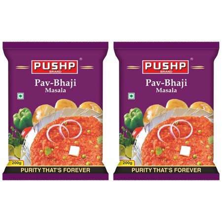 Pure Pav Bhaji Masala Powder By Pushp 200gm, 7.0 Ounce | Pack Of 2