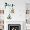 thumbnail image 6 of Vintage Iron Birdcage Wall Stickers - Self-Adhesive Fresh Home Decor for Bedroom, Living Room & Porch, Removable Wall Decals, Elegant Birdcage-Themed Wall Art for Indoor Decorations, 31*29in, Green, 6 of 8