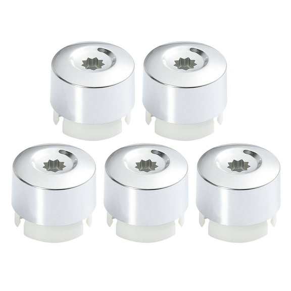 Unique Bargains 5pcs Plastic Wheel Lug Nuts Bolt Cap Cover for Volkswagen Touareg 2004-2016 7L6601173A