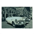 thumbnail image 2 of Vintage Car Cutting Board, Panoramic View of Shabby Old Havana Street Classic American Cars Weathered, Decorative Tempered Glass Cutting and Serving Board, Large Size, Grey Beige, by Ambesonne, 2 of 5