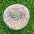 thumbnail image 1 of Xiao Hua Hilo acrílico de felpa suave y elegante para hacer pelo de muñecas, tejer a ganchillo y fieltrar con aguja | Bobinas de pelo rizado de lana de oveja cardada, mecha (100 g, A238), 1 of 5