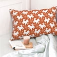 thumbnail image 4 of Fotbe Christmas Snowflake Dog Funda de Almohada Decorativa Estilo Occidental, Lujo en Algodón, Fundas para Almohadas King, Cojín Estampado para Decoración del Hogar-16"x24", 4 of 6