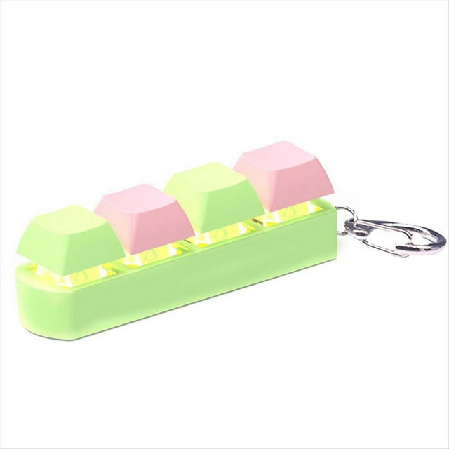 Juguetes de DescompresióN Teclado Clicker Juguete Teclado Cubo-Juguete Llave MecáNica BotóN de Juguete Alivio del EstréS para Regalos para Adultos,D