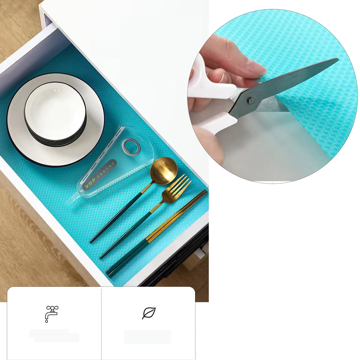 Refrigerator Mat, EVA Refrigerator Mat Washable and Cutable