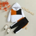 thumbnail image 3 of Ketyyh-chn99 Toddler Winter Clothes Boys Clothes Baby Boy Outfit Sets Baby Boy Outfit Long Sleeve Crewneck Sweatshirt Casual Pants Set Fall Winter Clothes White,2-3 Years, 3 of 5