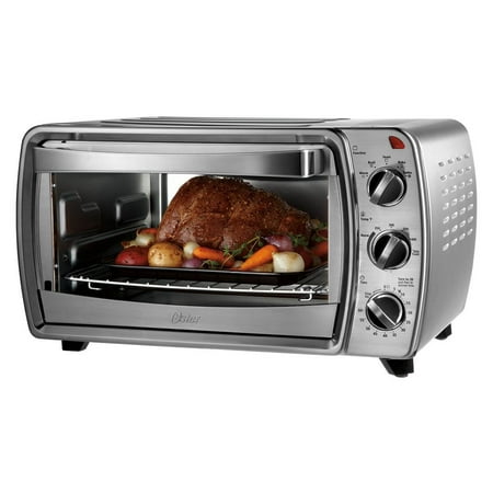 Oster 6 Slice Convection Countertop Oven Brushed Stainless Steel